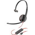 Hewlett Packard Poly Blackwire 3210 Monaural USB-C Headset Bulk