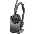 Hewlett Packard Poly Voyager 4320 USB-C Headset +BT700 dongle +Charging Stand