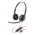 Hewlett Packard Poly Blackwire C3220 USB-A Black Headset Bulk