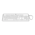 Hewlett Packard Enterprise USB BFR-PVC FR Keyboard/Mouse Kit