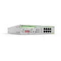 Allied Telesis 8 x 10/100/1000T unmanaged PoE+ switch with internal PSU - 1 Fixed AC power supply EU Power Cord - Configurable with DIP Switch