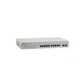 Allied Telesis Gigabit webSmart switch 8x 10-100-1000-T PoE+ 2x SFP Ports and single fixed PSU EU Power Code