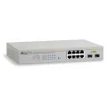 Allied Telesis AT-GS950/8, Managed Gigabit Smart Switch, Layer 2, 8x 10/100/1000TX, 2x SFP GBIC bays, Rackmount, Internal PSU