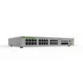 Allied Telesis L3 switch with 16 x 10/100/1000T PoE+ ports and 2 x 100/1000X SFP ports