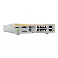 Allied Telesis Industrial managed PoE+ switch 8 x 10/100/1000TX PoE+ ports and 2 x 100/1000X SFP