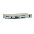 Allied Telesis L2+ managed switch 16 x 10/100/1000MbpsPOE ports 2 x SFP uplink slots 1 Fixed AC power supply