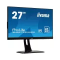 iiyama 27i ETE ULTRA SLIM LINE 3840x2160 UHD IPS 4ms 13cm height adj. stand DVIHDMI DisplayPort Speakers USB-HUB 2x3.0