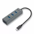 I-tec USB C Metal HUB 4 Port without power adapter ideal for Notebook Tablet PC supports Win Mac OS kompatible with Thunderbolt 3