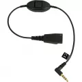 Jabra LINK Mobile QD to 3.5 mm w.PTT Supervisor Cord