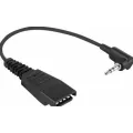 Jabra QD cord to 3.5 mm pin plug for blackberry + iphone