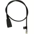 Jabra QD to RJ10 straight 0 5 meters for Lucent Callmaster V VI Cisco 79xx and PLX A22