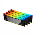 Kingston Technology 128GBÂ 3200MT/s DDR4 CL16Â DIMM Kit ofÂ 4Â FURYÂ RenegadeÂ RGB