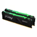 Kingston Technology 64GB DDR4-3000MHz CL16 DIMM (Kit of 2) FURY Beast RGB