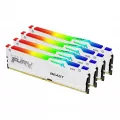 Kingston Technology FURY Beast 64GB 5200MT/s DDR5 CL40 DIMM Kit of 4 White RGB XMP