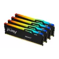 Kingston Technology FURY Beast 64GB 5200MT/s DDR5 CL40 DIMM Kit of 4 RGB XMP