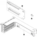 Lenovo ThinkSystem SR550/SR590/SR650 x16/x8 PCIe FH Riser 1 Kit