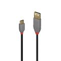 Lindy 1m USB 2.0 Type A to C Cable Anthra Line