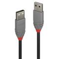 Lindy 2m USB 2.0 Type A Cable Anthra Line USB Type A Male to Male