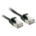 Lindy Cat.6A U/FTP Flat Patch Cable black 3m