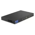 Linksys 24-Port Managed POE+ GE Switch 4 1G SFP 250W TAA