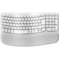 Logitech Wave Keys wireless ergonomic keyboard - OFFWHITE - (DE) - 2.4GHZ/BT - N/A - CENTRAL-419 - UNIVERSAL