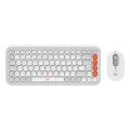 Logitech POP ICON COMBO MOUSE AND KB OFF WHITE-US INTL-INTNL-973