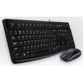 Logitech MK120 corded Desktop USB Keyboard + Mouse 1000dpi (DE)