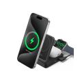 Anker MagGo Magnetic Wireless Charger 15W Foldable 3-in-1 with Charger Bundle Black EU Plug