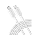 Anker 322 USB-C to USB-C Cable Nylon 3M 60W White