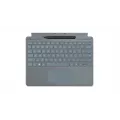 Microsoft Surface Pro 8/X/9 Signature Type Cover US Intl with pen holder (black pen included) Ice Blue Alcantara