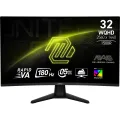 MSI Micro-Star International 31.5inch Rapid VA Curve 1500R QHD 180Hz 1ms 2xHDMI DP Black