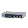 Netgear MS108UP 8Port Ultra60 PoE++ Multi-Gigabit 2.5G Ethernet Unmanaged Switch with 230W PoE-Budget 1G/2.5G-Ports Desktop/Wallmnt