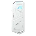 AsusTek ASUS ROG Strix Arion White M.2 NVMe SSD Enclosure USB3.2 GEN2 Type-C 10Gbps Aura Sync RGB Dual USB-C to C Cable Thermal Pads