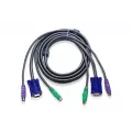 Aten Cable For KVM:CS122 CS82ACCS84ACCS9134CS9138CS88 PS/2 Cable at PC Side For PS/2 Computer 1.8mtr