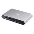 Aten 2 x 4-Port USB 3.0 Sharing Switch with Power Pass-through and File Sharing