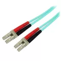 StarTech.com 3m 10 Gb Aqua Multimode 50/125 Duplex LSZH Fiber Patch Cable LC - LC