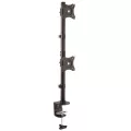 StarTech.com Vertical Dual Monitor Mount for VESA Mount Monitors up to 27in (22lb/10kg) - Heavy Duty Steel - Adjustable Double Monitor Mount - Monitor Mount with Desk C-Clamp - Easy Installation