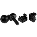 StarTech.com M5 x 12mm - Screws and Cage Nuts - 50 Pack Black