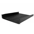 StarTech.com Black Vented Universal Server Rack Cabinet Shelf 22' Deep