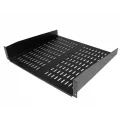 StarTech.com Black Vented Universal Server Rack Cabinet Shelf