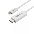 StarTech.com USB C to HDMI Cable - 1m - White - 4K at 60Hz - Computer Monitor Cable - USB C Cable - USB Type C to HDMI Cable