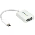 StarTech.com USB-C to VGA adapter - USB Type-C to VGA Video Converter - USB 3.1 Type-C to VGA Video Adapter - USB 2.0 Type-C to VGA Video Converter - USB 3.0 Type-Cto VGA Adapter - White