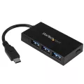 StarTech.com 4 Port USB 3.0 Hub - USB-C to 1x USB-C and 3x USB-A - Portable USB-C Hub - USB Type-C Hub