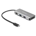 StarTech.com 3-Port USB-C Hub 10 Gbps with SD Card Reader & 9.8# Attached Host Cable - 3x USB-A (HB31C3ASDMB)