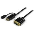 StarTech.com 6ft HDMI to VGA active converter cableHDMI to VGA adapter with intergrated 6 foot cableHDMI to VGA 6 ft converter cableHDMI (M) to VGA (m)Black1920x1200 1080p