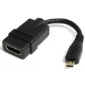 StarTech.com 5 inch High Speed HDMI Adapter Cable with Ethernet to HDMI Micro - F/M