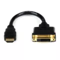 StarTech.com 8in HDMI to DVI-D Video Cable Adapter - HDMI Male to DVI Female