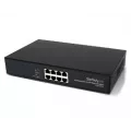 StarTech.com 8 Port 10/100 PSU Industrial Power over Ethernet Switch -