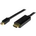 StarTech.com Mini DisplayPort to HDMI converter cable - 3 ft (1m) - mDP to HDMI adapter with built-in cable - (M / M) 4K - Connect your Mini DisplayPort source to an HDMI television or projector