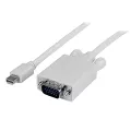 StarTech.com 3 ft Mini DisplayPort to VGA Adapter Converter Cable mDP to VGA 1920x1200 White